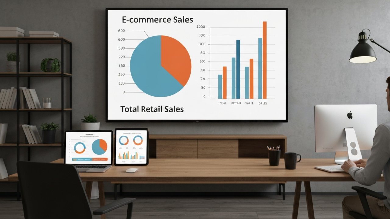 Comparing E-commerce Sales to Total Retail Sales