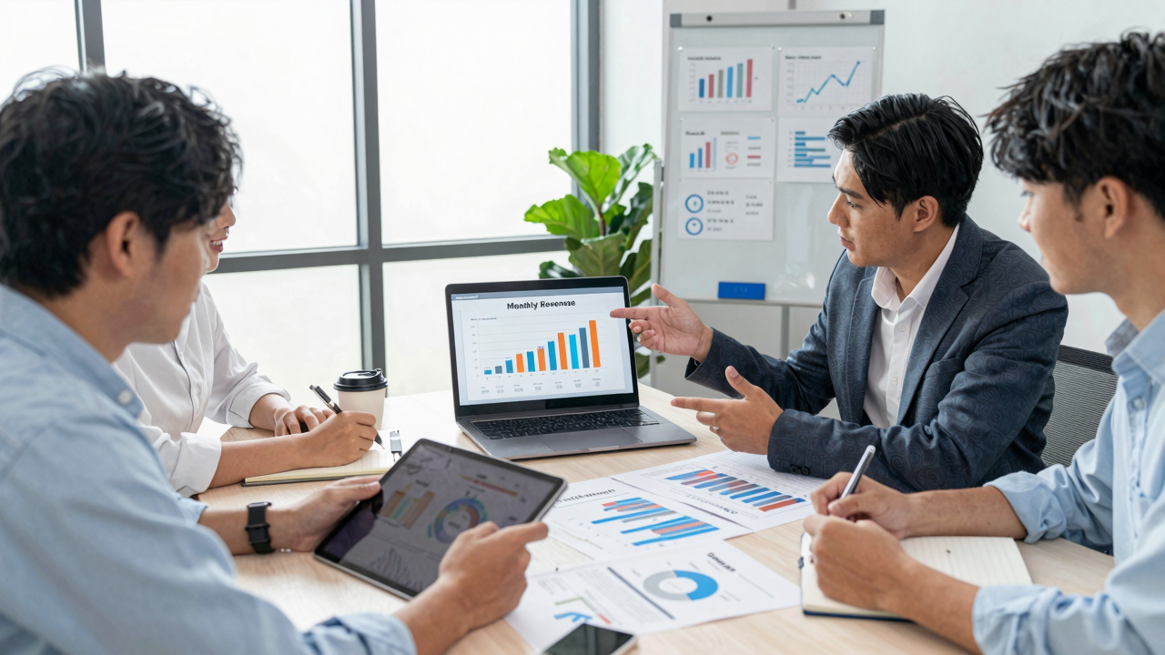 Comparing Monthly Revenue With Other Key Financial Metrics