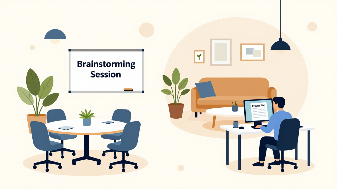 Create Functional Zones for Collaboration and Focus