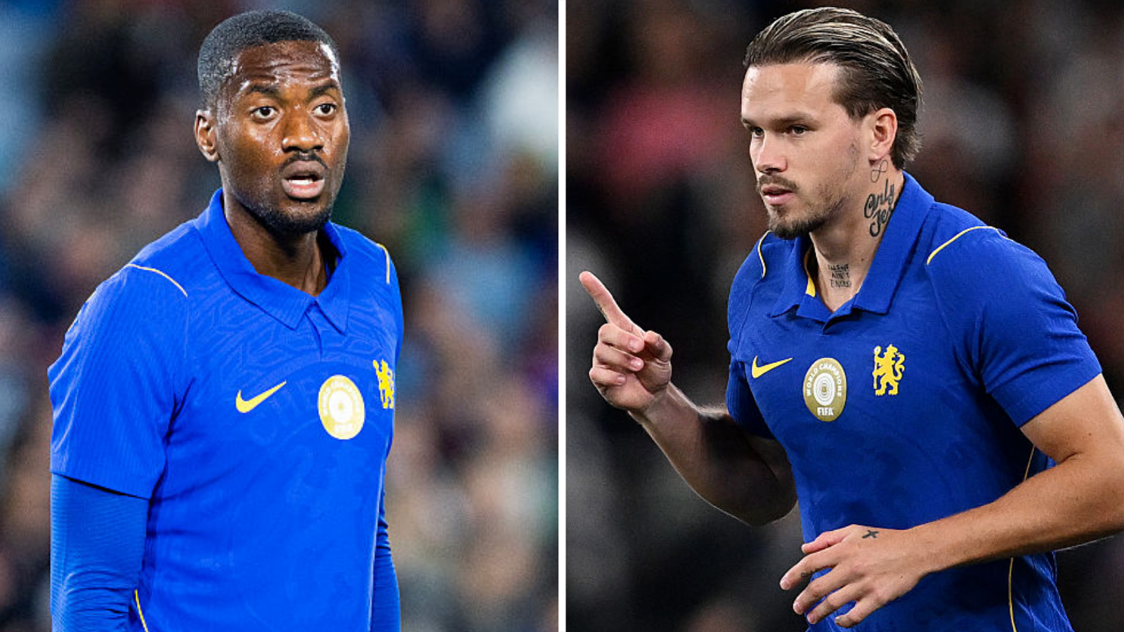 Split image of Tottenham signings Tosin Adarabioyo and Mykhailo Mudryk