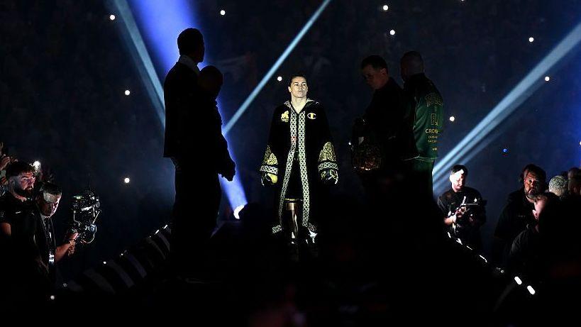 Katie Taylor on her ring walk