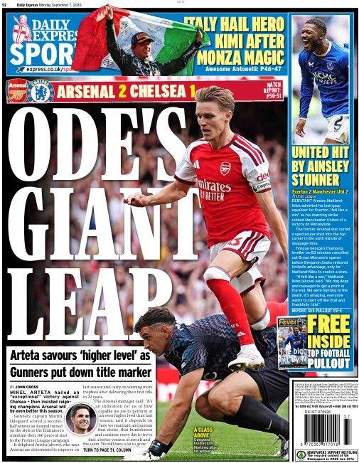 Daily Express back page