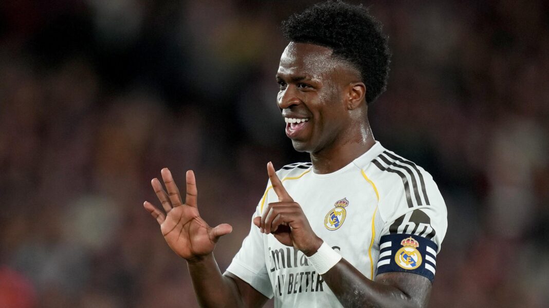 Arsenal had more than 20 players on shortlist to capitalise on title win Real Madrid player Vinicius Jr celebrates