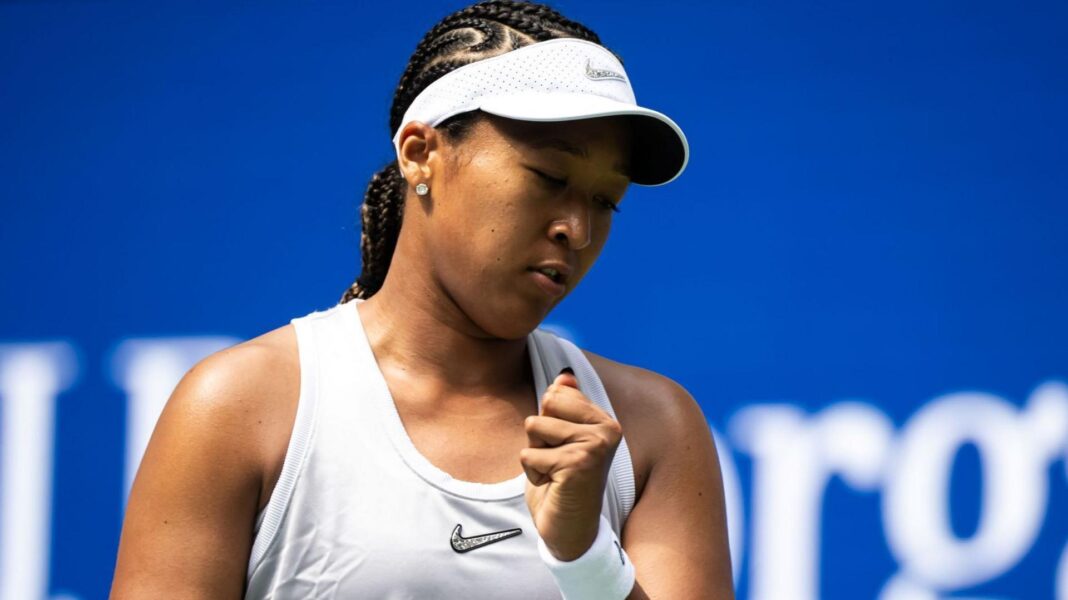 Osaka recovers from blip as Swiatek also advances Naomi Osaka celebrates winning a point during her US Open second round match