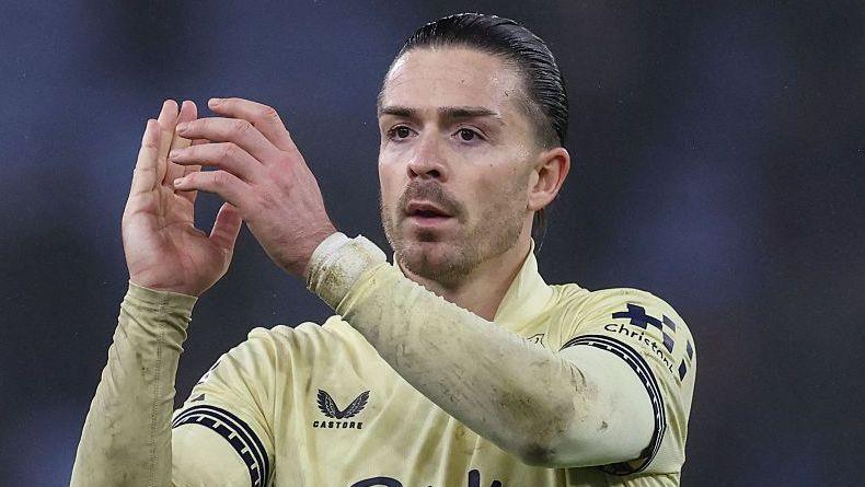 Jack Grealish appaluds fans