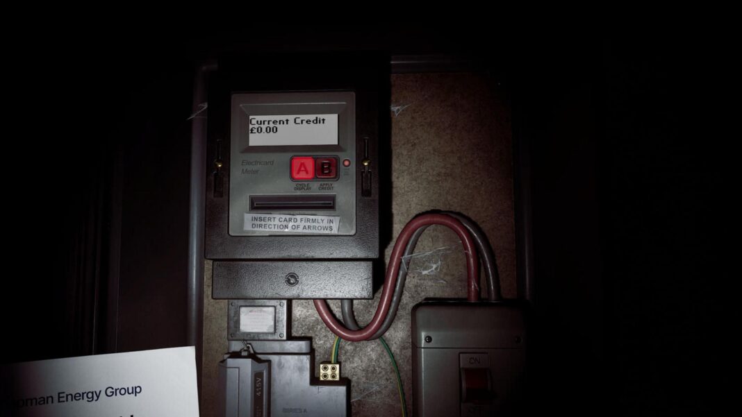An in-game screenshot showing an electricity metre - it says 