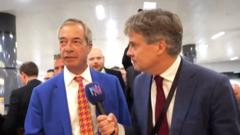 ‘Not what you want on day of the conference,’ Farage tells BBC ‘Not what you want on day of the conference,’ Farage tells BBC