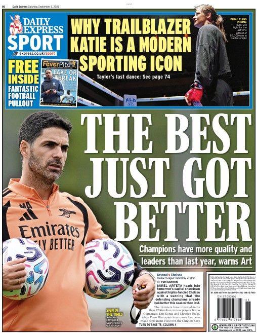 Daily Express back page