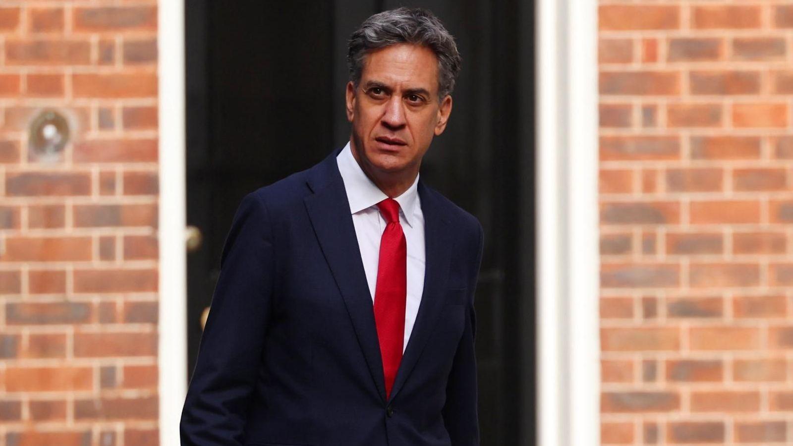 Ed Miliband in suit