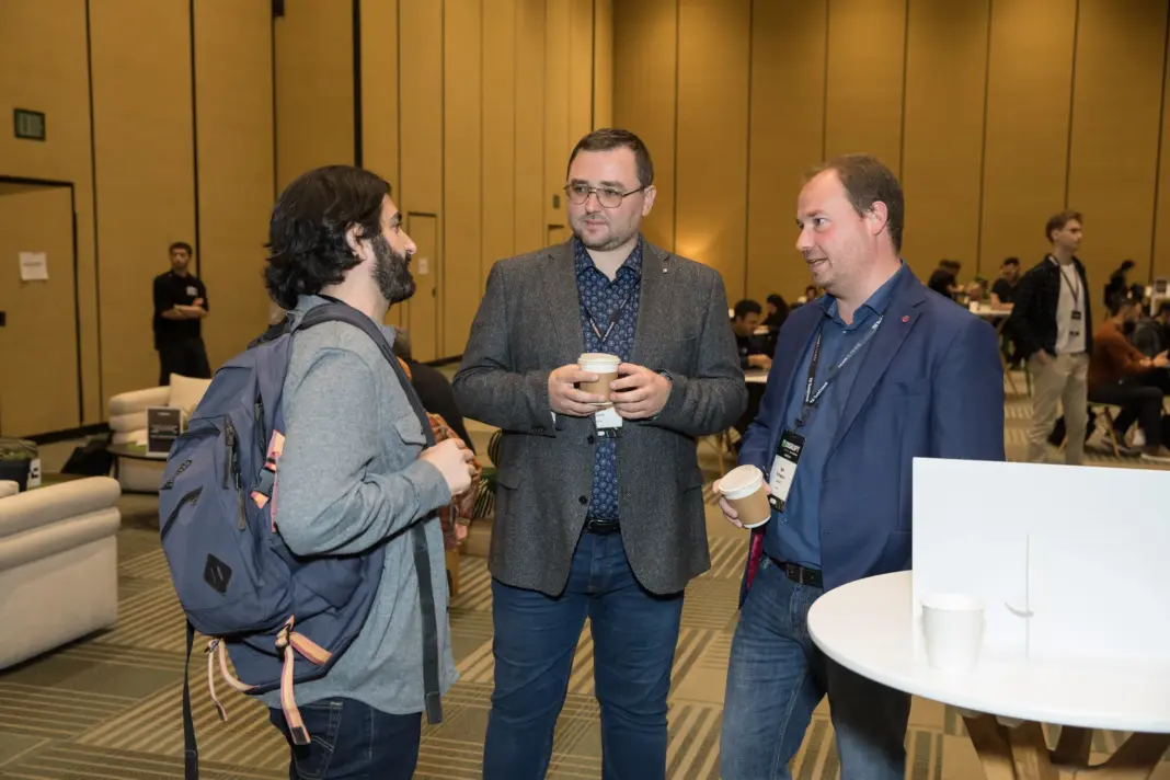 2 days left to exhibit at TechCrunch Disrupt 2026Â A group of founders networking in the Investor Lounge called the Deal Flow Cafe at TechCrunch Disrupt 2024. Moscone West, San Francisco, California.