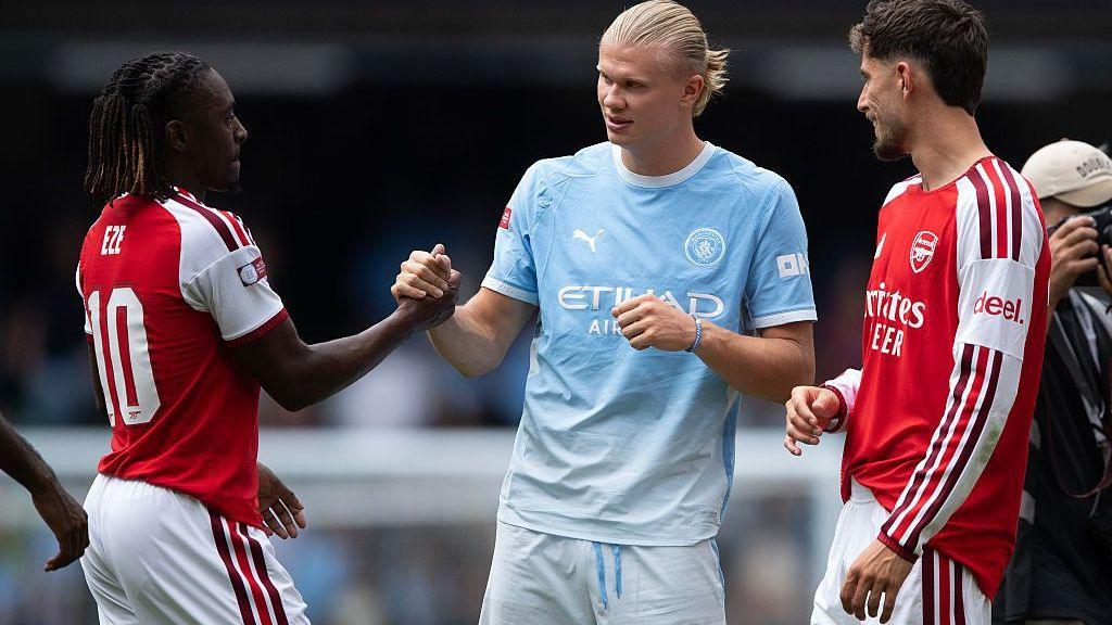 Erling Haaland, Eberechi Eze and Kai Havertz