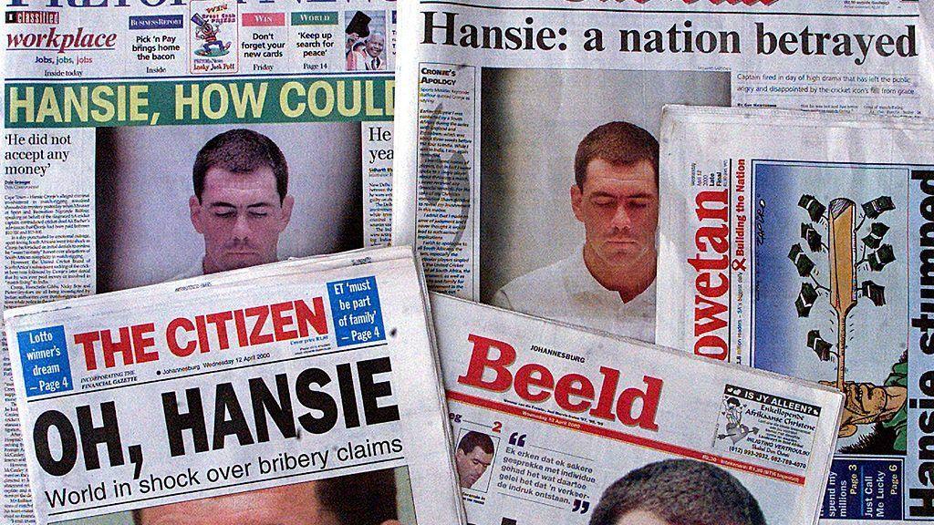 South African newspapers react with shock and dismay over the Hansie Cronje scandal