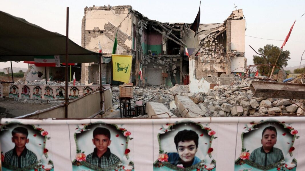 UN experts say grounds to believe US committed war crimes in Iran strikes File photo showing photos of children killed in the strike on Shajareh Tayyebeh Primary School in Minab, southern Iran (27 August 2026)