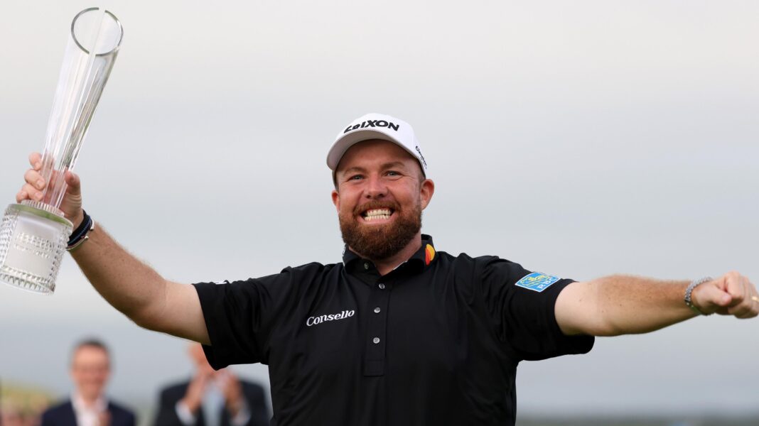 ‘I can’t believe it’ – Lowry powers to record Irish Open win Shane Lowry poses with the trophy