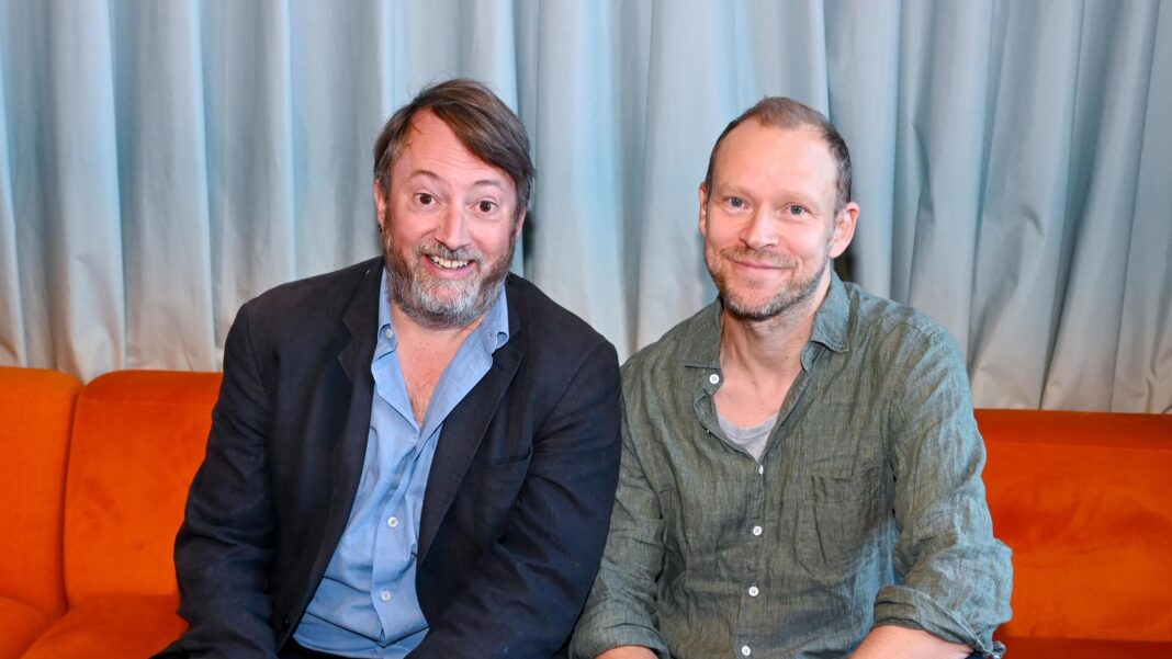 BBC removes 11 Mitchell and Webb comedy sketches from iPlayer David Mitchell (left) and Robert Webb sitting on a red sofa and smiling directly into the camera
