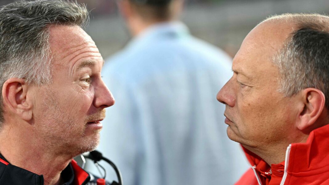 Christian Horner and Frederic Vasseur