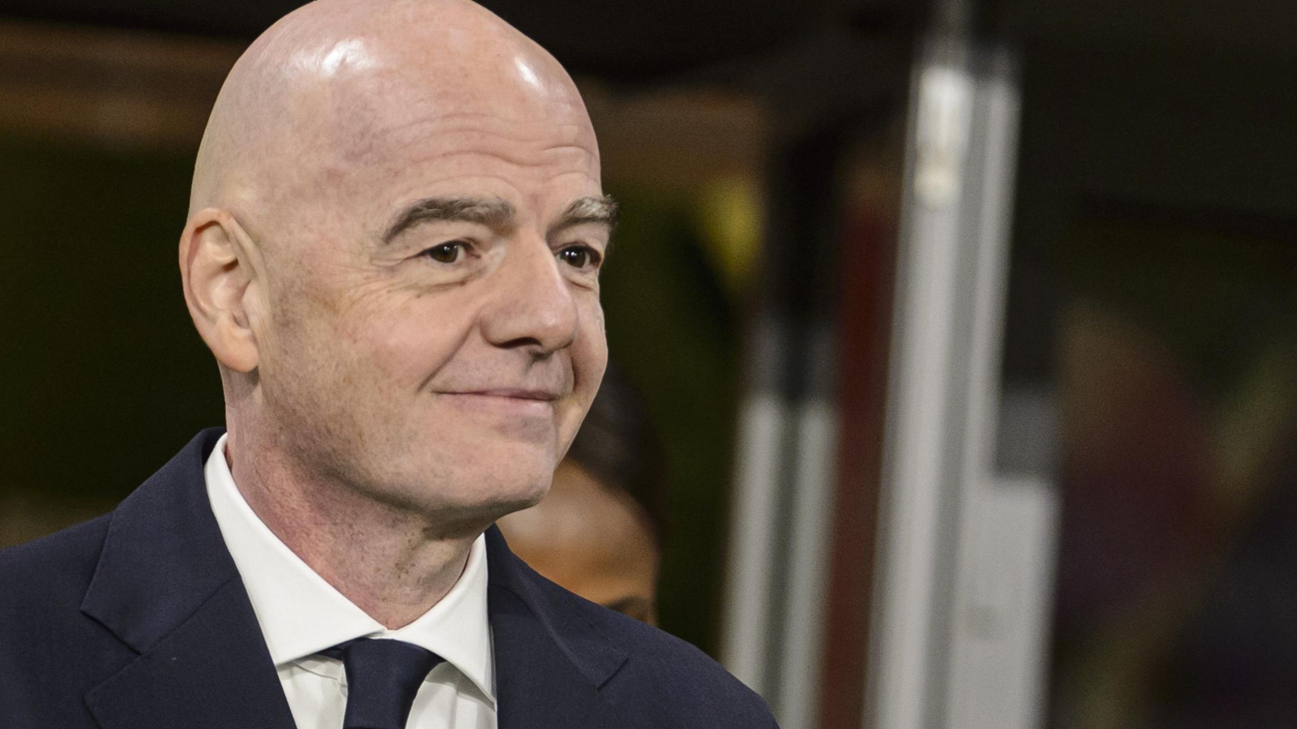 A head and shoulders image of Fifa president Gianni Infantino