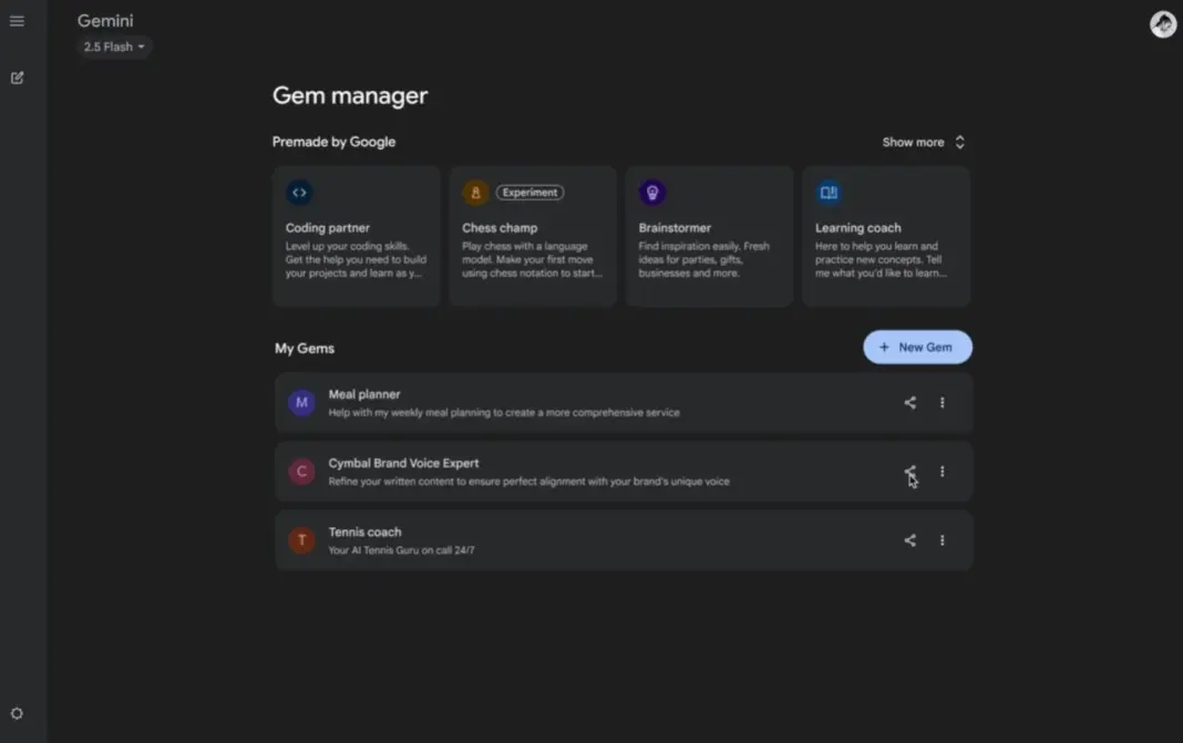 Google is killing off Gemini’s Gems in favor of ‘skills’ Gem sharing gemini