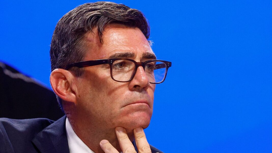 Burnham set to meet bosses to reassure over growth agenda Skynews andy burnham ukraine 7330143