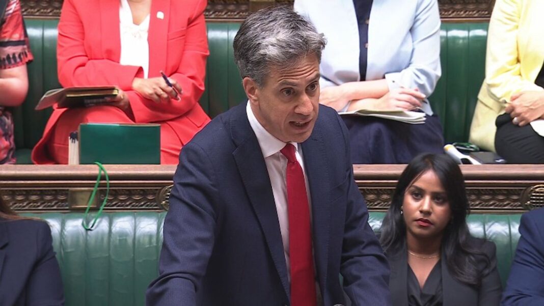 UK to ban trade from illegal Israeli settlements Skynews ed miliband commons 7337603