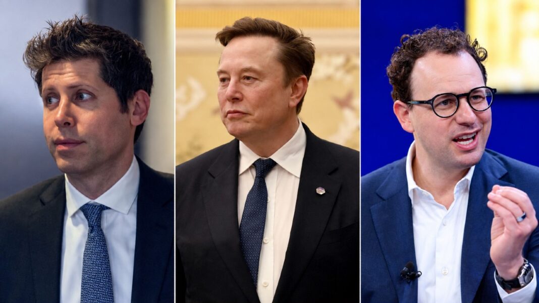 Threat of AI ‘catastrophe any day now’ – as tech giants pledge to act Skynews elon musk ai sam altman 7349938