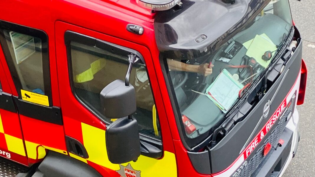 Man in his 80s dies in house fire Skynews fire engine london 7348755
