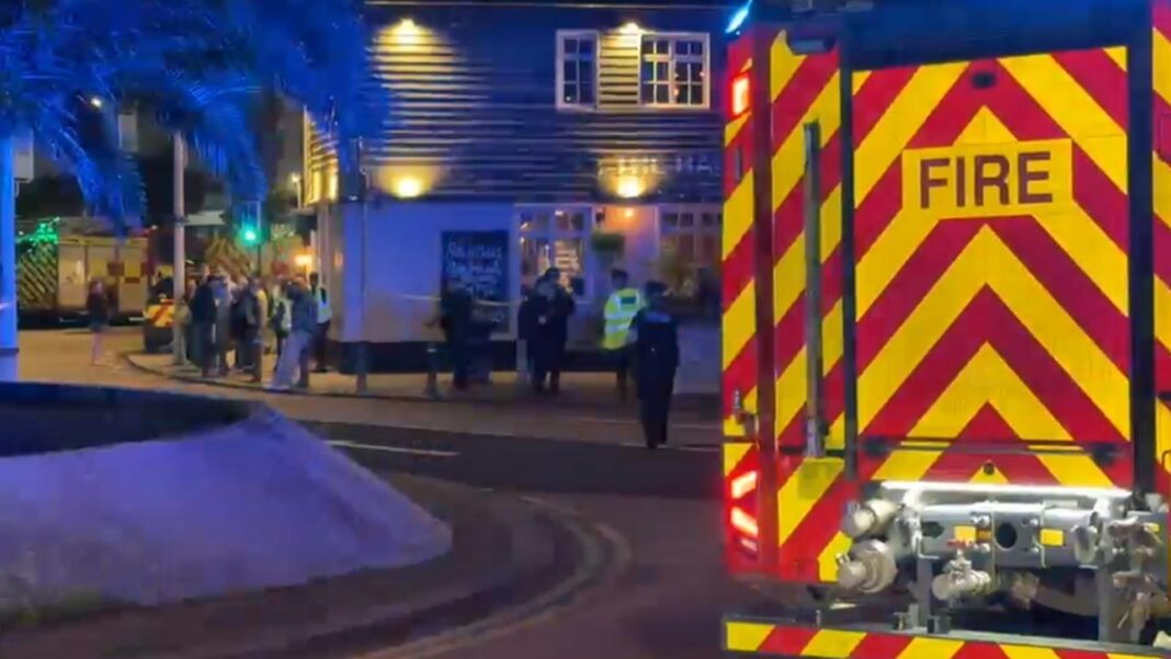 Hotel fire that sparked mass evacuation being treated as suspicious Skynews folkestone hotel fire 7356490