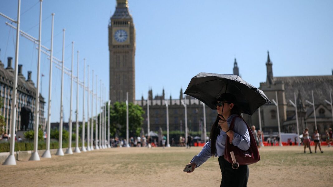 ‘Remarkable’ temperatures expected in parts of UK today Skynews heatwave weather uk 7340472