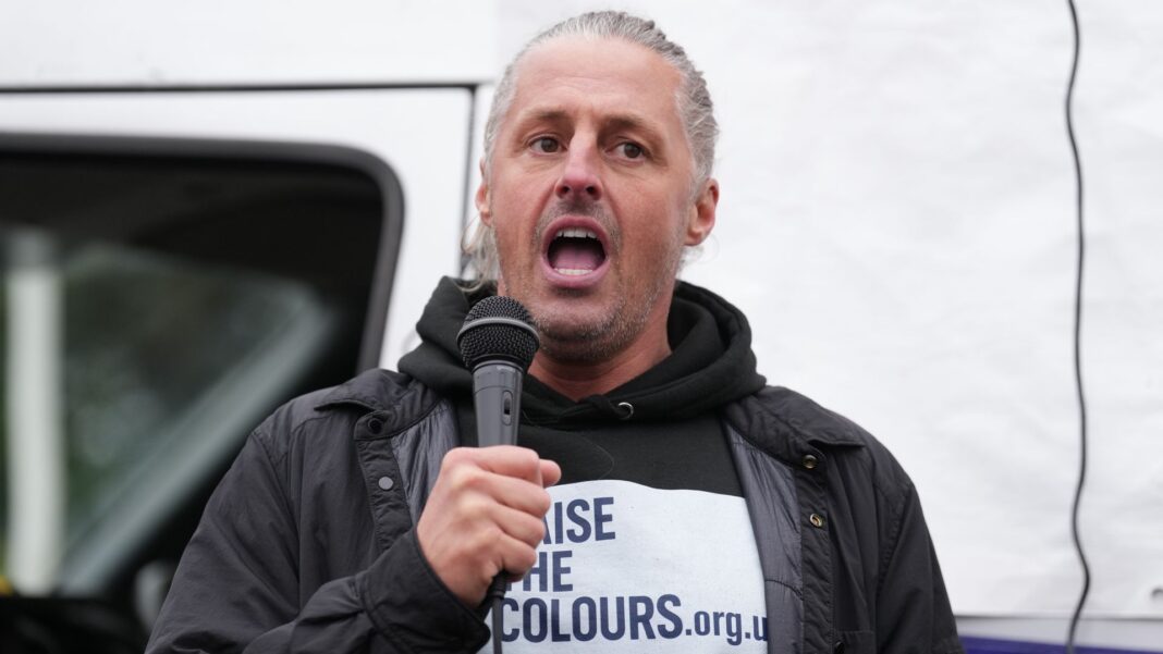 Founder of group that put flags on lampposts charged with 14 offences Skynews ryan bridge raise the colours 7343795