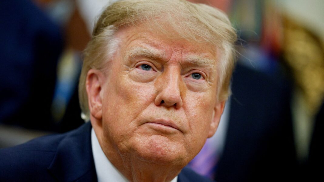 Trump to create AI force – as lawsuit claims firms illegally agreed to slow development Skynews trump donald trump 7356710