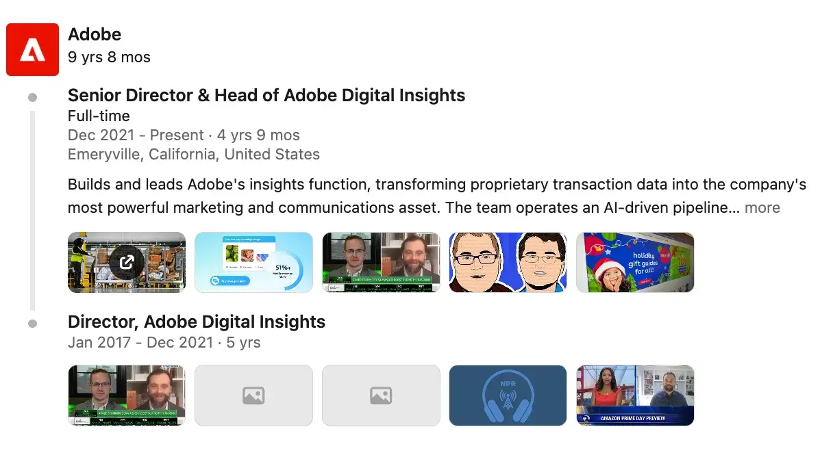 Taylor Schreiner LinkedIn, Senior Director & Head of Adobe Digital Insights