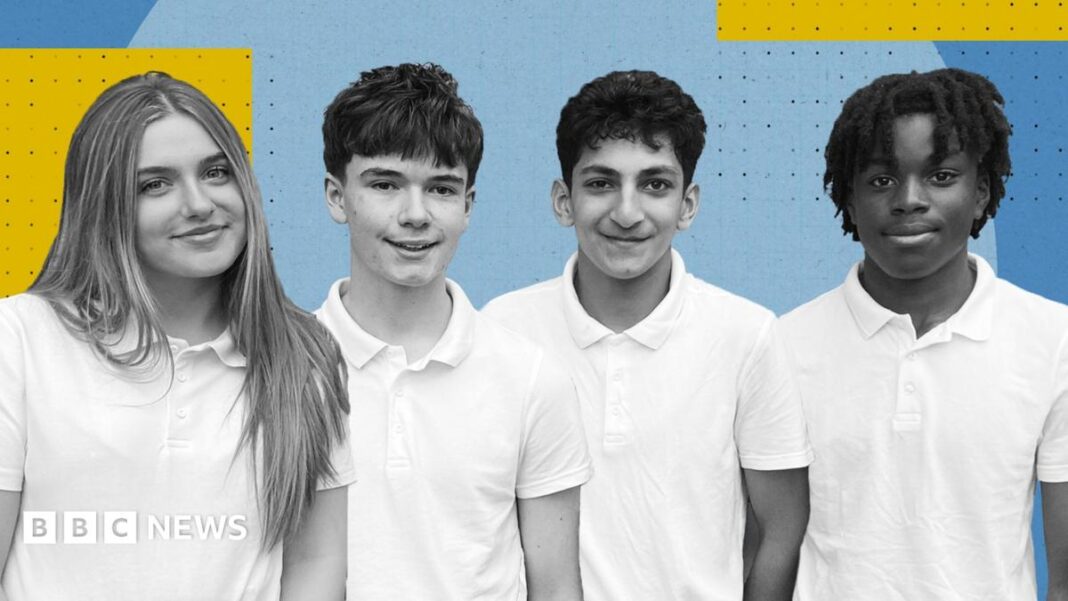 Teenagers tell BBC of their hopes and fears as they prepare to start work image
