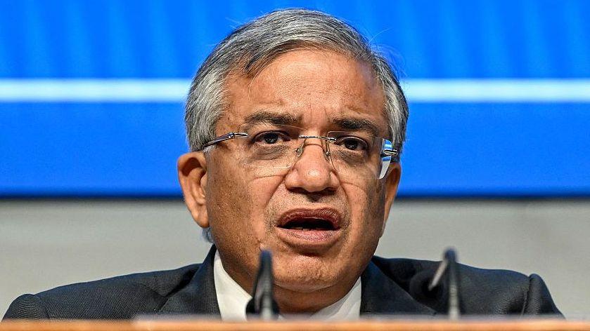 Gyanesh Kumar, Chief Election Commissioner (CEC) of India, addresses a press conference in New Delhi on August 17, 2025.