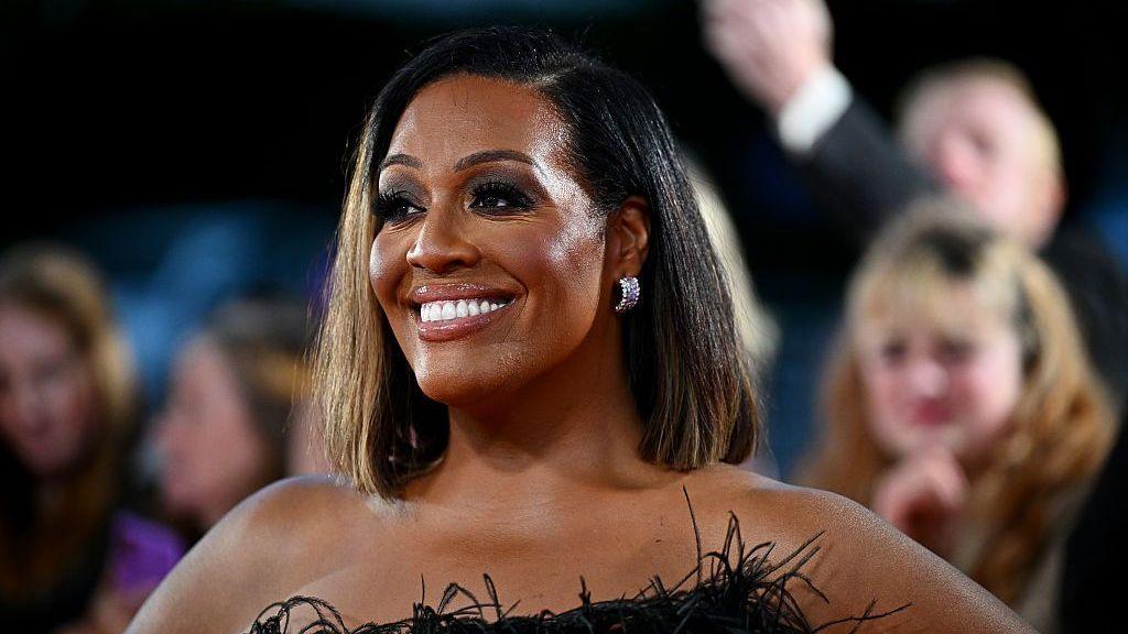 Alison Hammond smiles as she appears on the red carpet at the NTA's 2025 at The O2 Arena on September 10, 2025 in London, England.