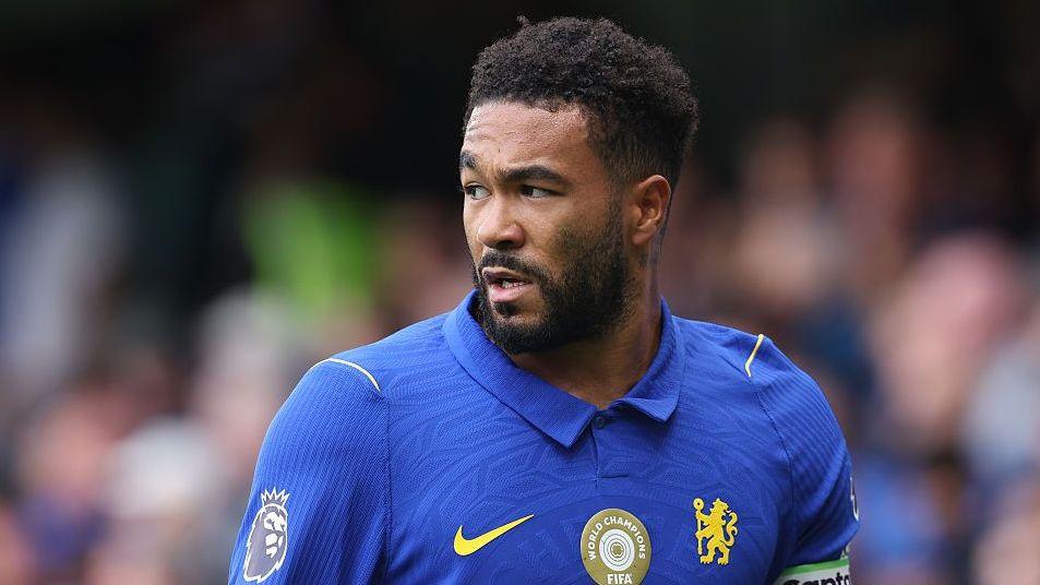 Reece James playing for Chelsea
