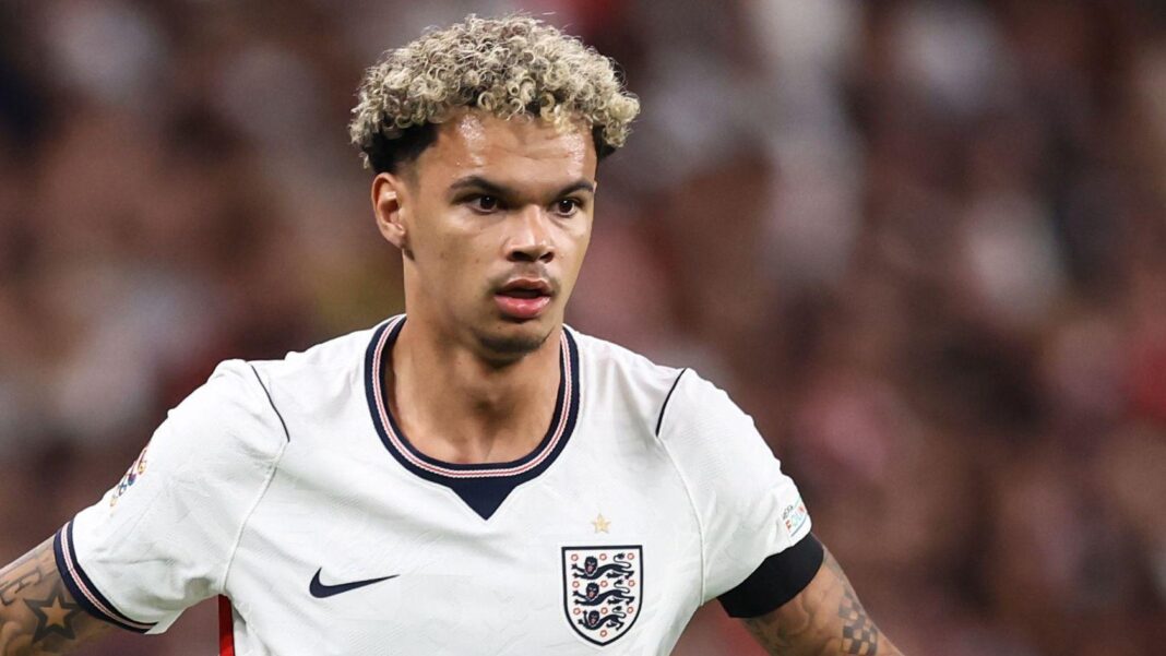 Nico O'Reilly in action against for England against Spain