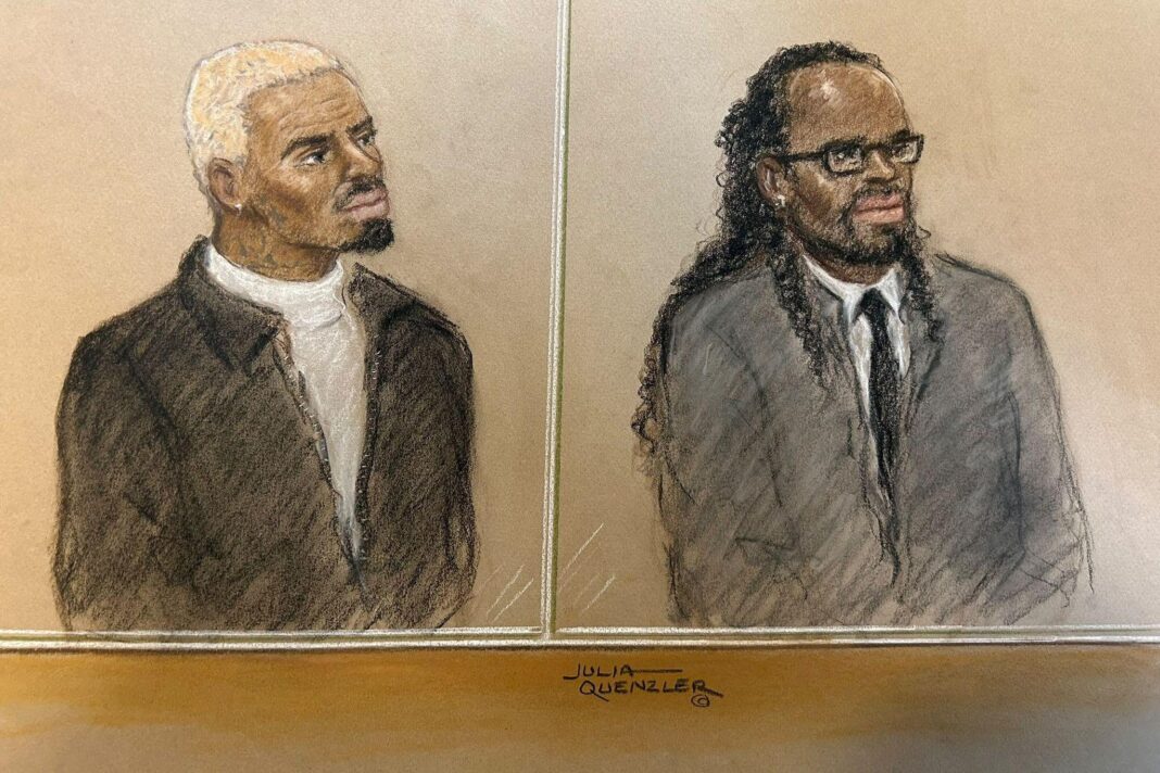 Chris Brown given suspended eight-month prison sentence over nightclub attack US singer Chris Brown appears at Southwark Crown Court, where he was given an eight-month suspended sentence having pleaded guilty to a charge of affray over the attack on a music producer with a bottle in a London nightclub in 2023, in London, Britain, October 26, 2026, in this courtroom sketch