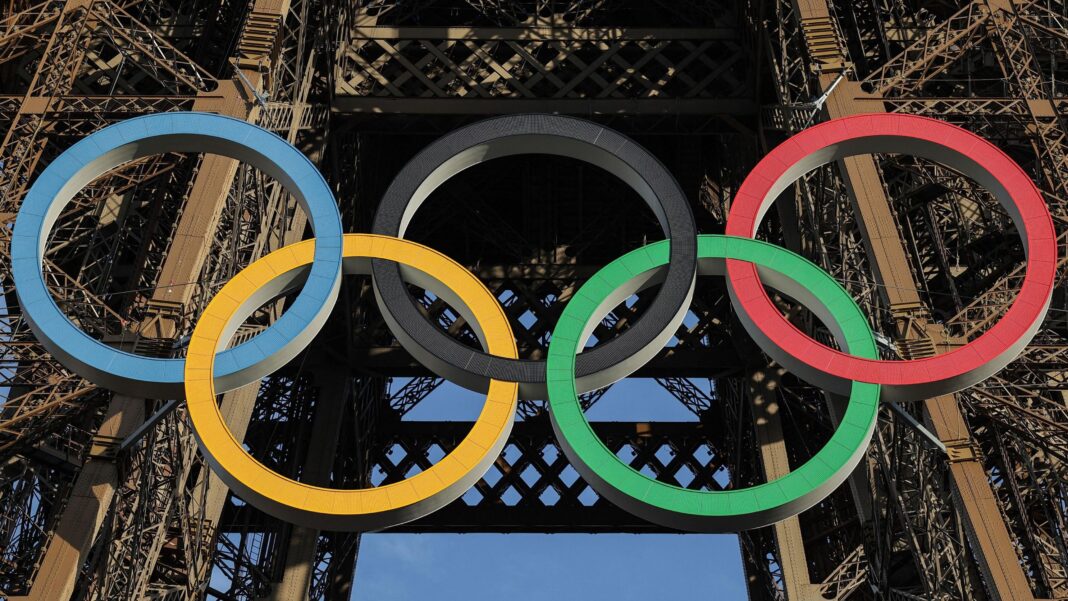 South Africa hope to host first African Olympics The Olympic rings mounted on the Eiffel Tower
