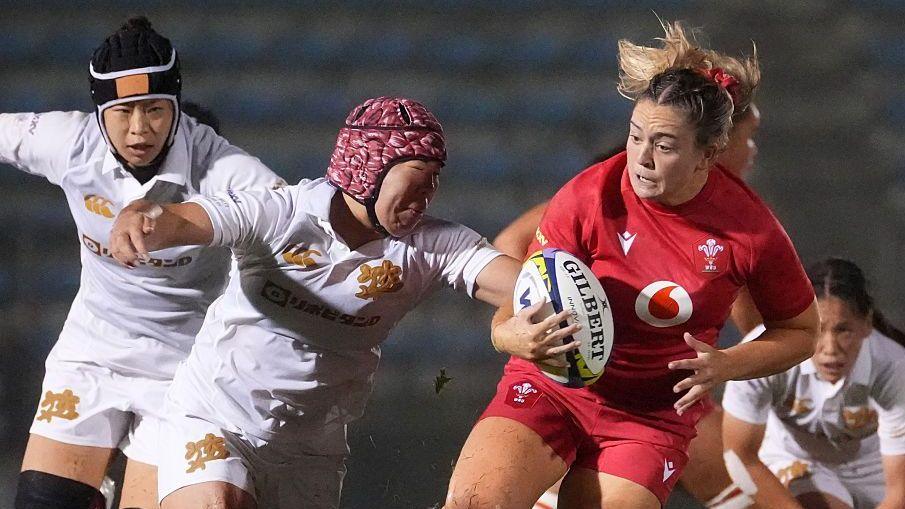 Freya Bell in action against Japan