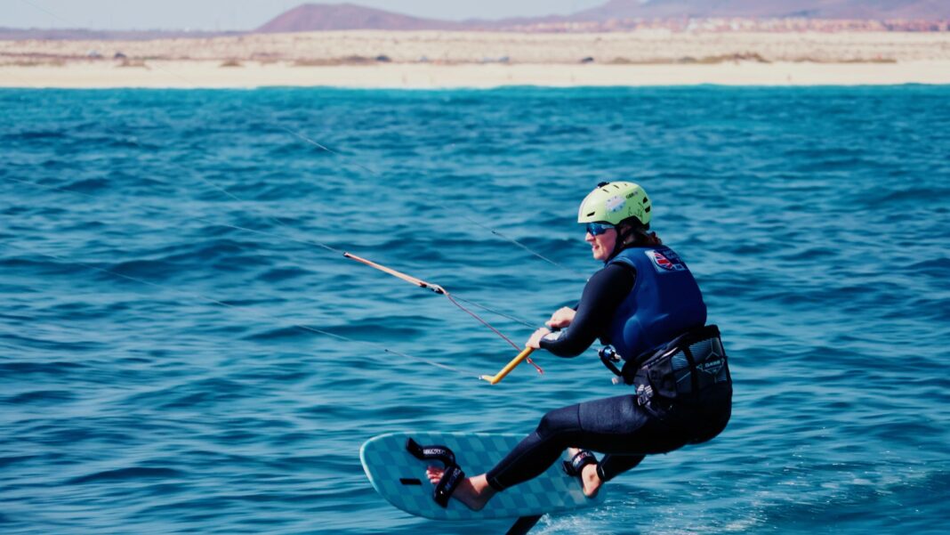 What happens to sports kit that never gets worn? Lily Young training on the water in full kit