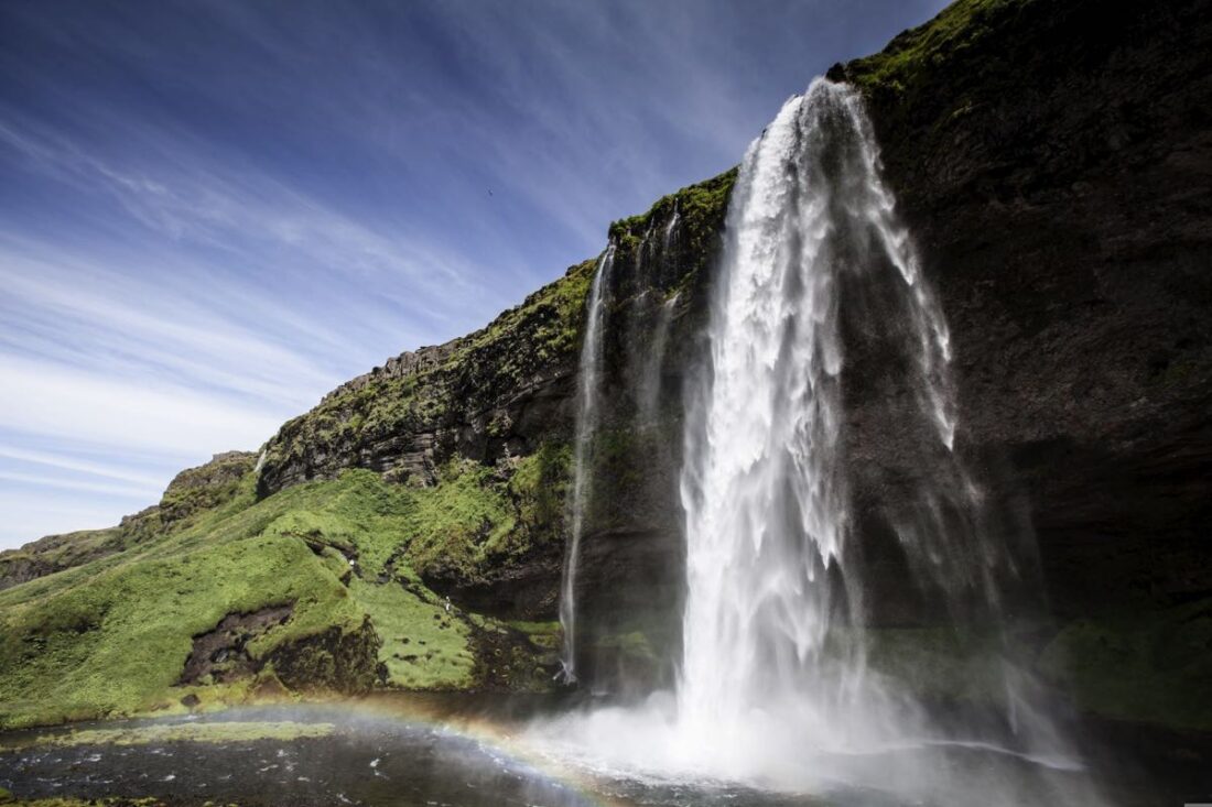 seljalandsfoss waterfall in iceland