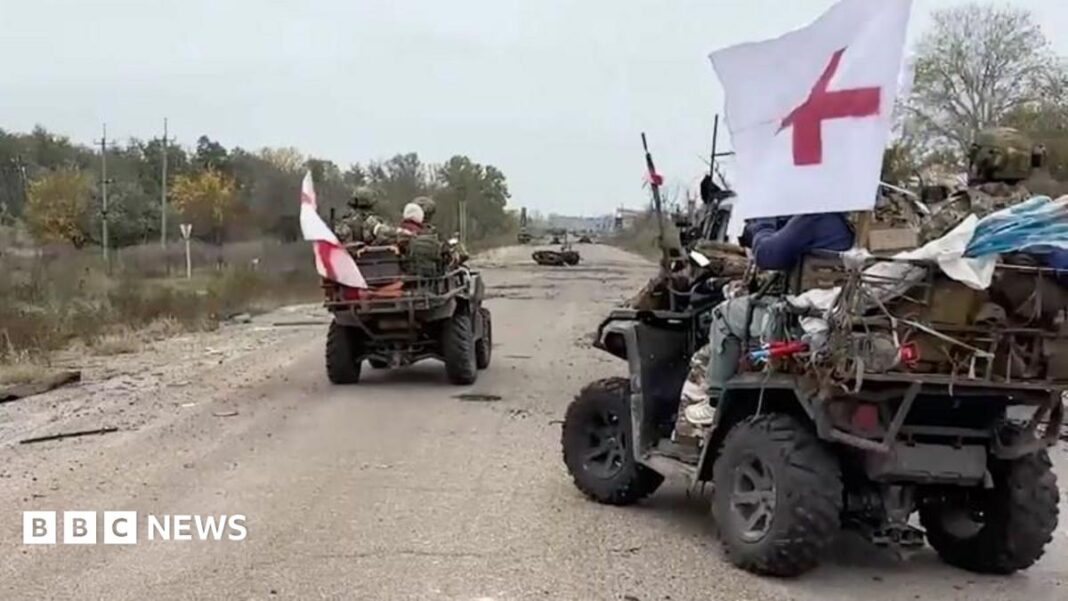 Residents leave devastated Russian-occupied Oleshky as evacuation corridor opens Residents leave devastated Russian-occupied Oleshky as evacuation corridor opens