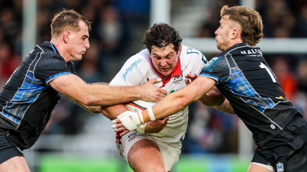 Glasgow and Ulster play out thrilling draw in URC Tom Stewart runs at the Glsgow defence