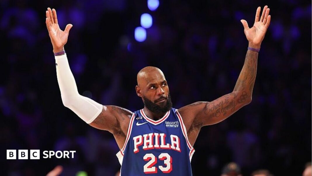 James enjoys dream home debut in 76ers comeback win James enjoys dream home debut in 76ers comeback win