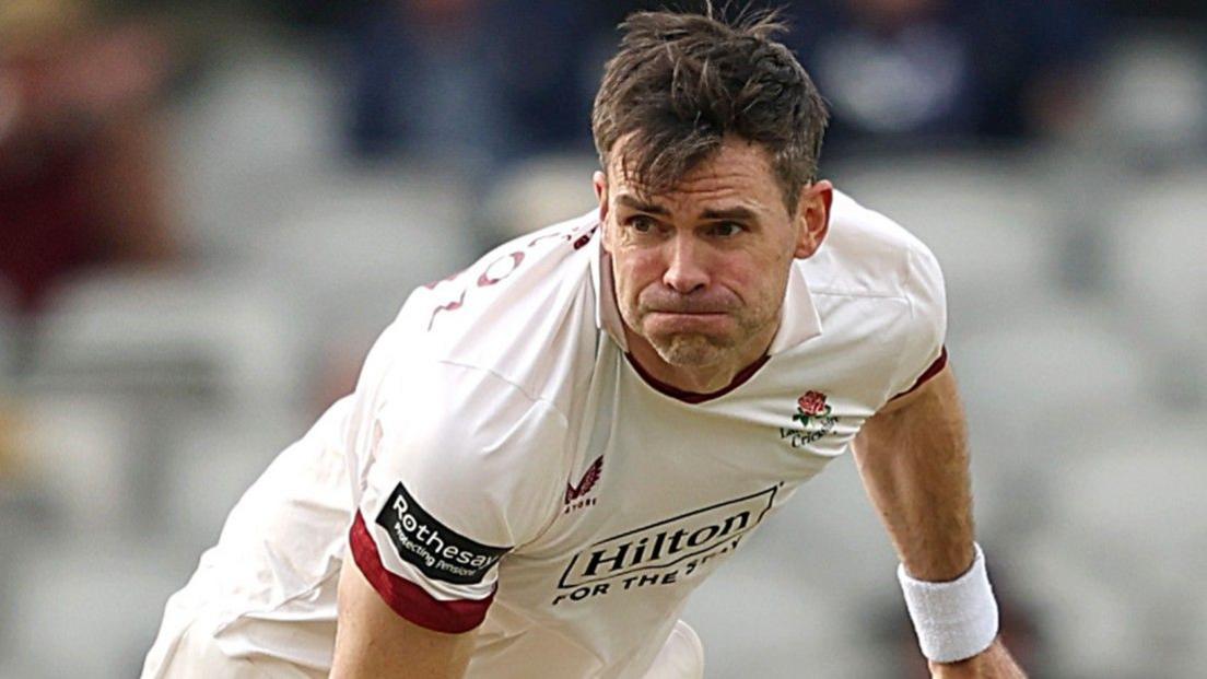 James Anderson bowling