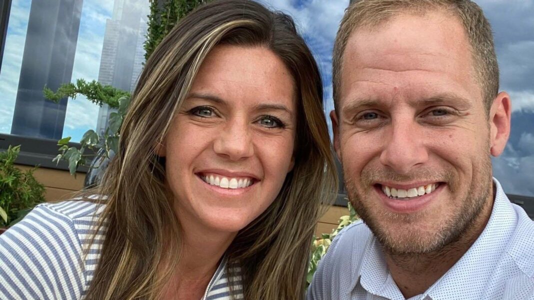 Former American Idol contestant sentenced to life in prison for murdering wife Ashley Flynn, seen in a 2023 Facebook photo, alongside her husband. They both are smiling
