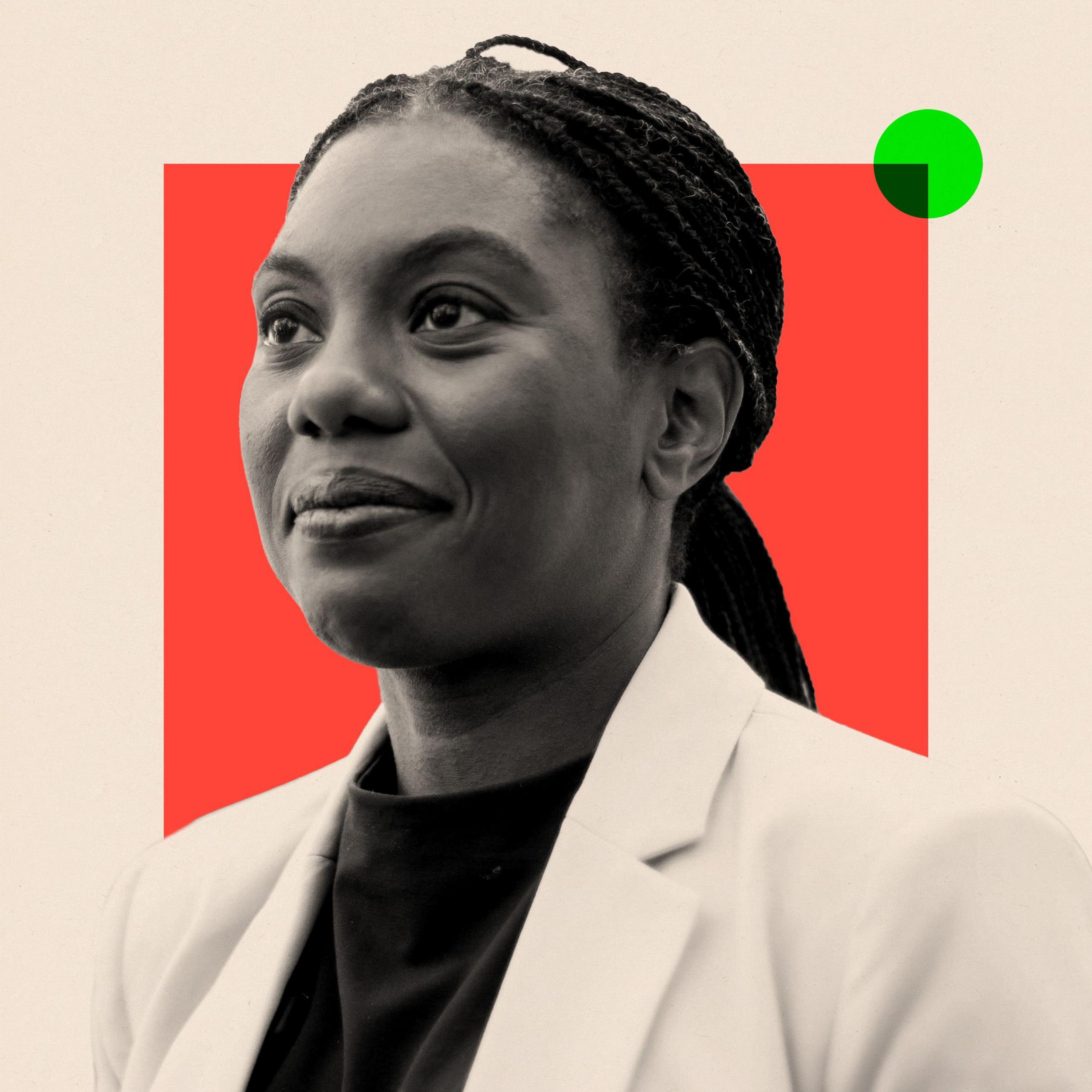 A treated image of Kemi Badenoch