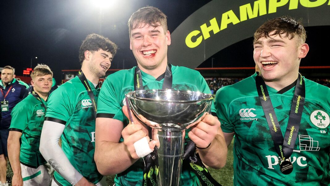 Is the Ulster forward with farmer’s strength Ireland’s next big star? James McNabney holds the Under-20s Six Nations title