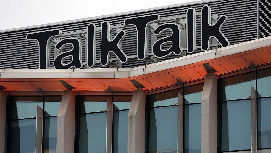 TalkTalk logo on an office building