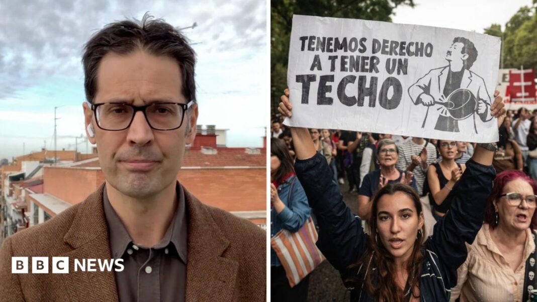 How the eviction of an elderly resident in Madrid has led to an early general election image